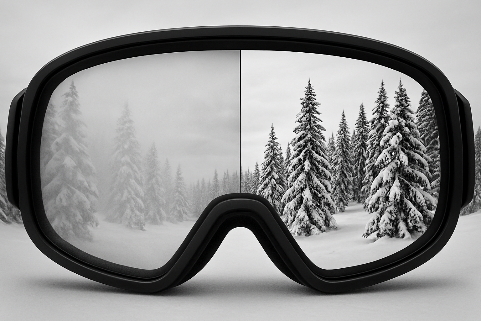 die linke Seite muss etwas schärfer sein außerdem darf nur der rahmen zu sehen sein und es darf links und rechts kein strap zu sehen sein . die teilung in der mitte geschieht allein durch eine sehr feine linie